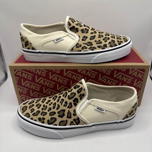 Vans asher leopard slip - asher, slip-on