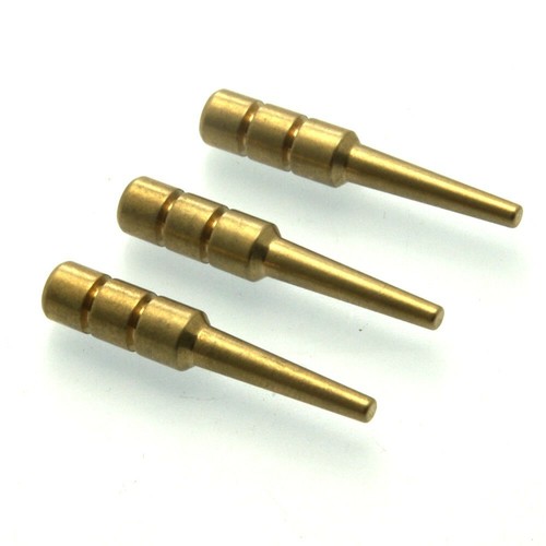 Ridged cribbage pegs brass - ridged,