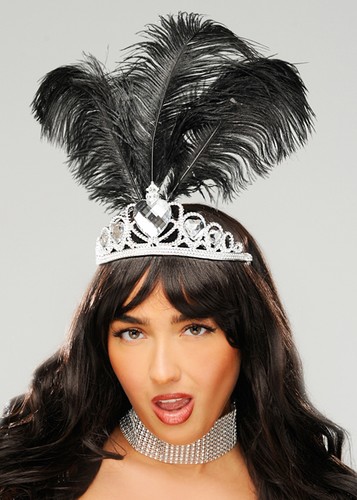 Black feather showgirl - feather,