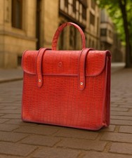 Mens Croco Embossed Leather