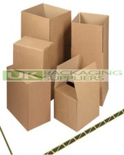 100 x LARGE FLAT CARDBOARD POSTAL BOXES SIZE 18x12x3"