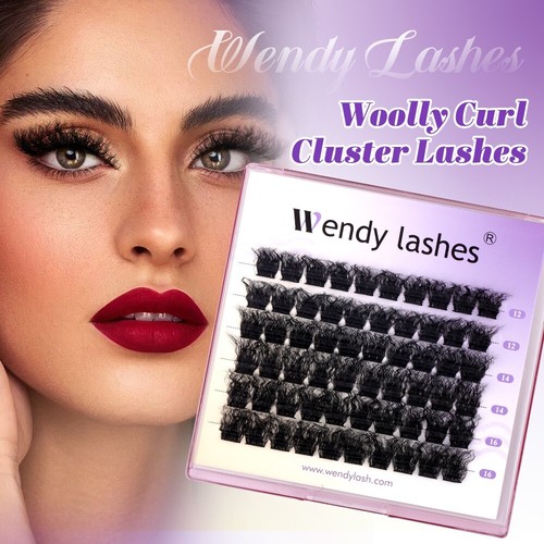 Wool curly cluster lashes - cluster,