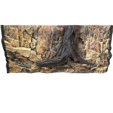 3D AQUARIUM BACKGROUND FOR JUWEL RIO 240  ROCK ROOT  117x45cm in 2 sec