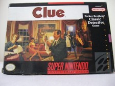 Nintendo SNES game- Clue , Detective game, new old stock, in box, Made in Japan