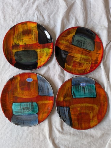 Poole pottery gemstone plates - poole,