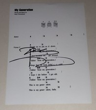 SIGNED PETE TOWNSHEND THE WHO