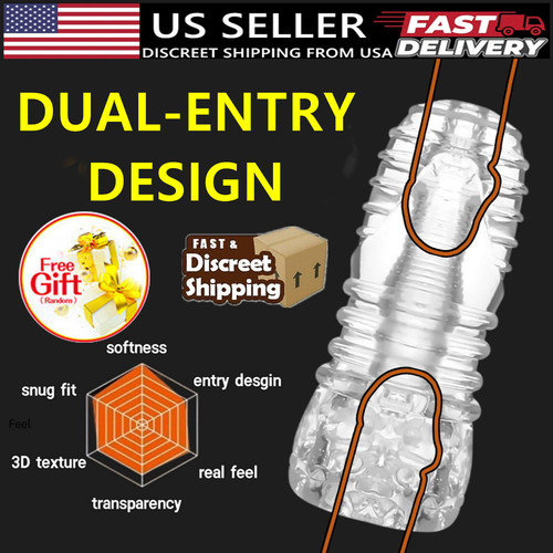 Jelly male masturbator sleeve - jelly,