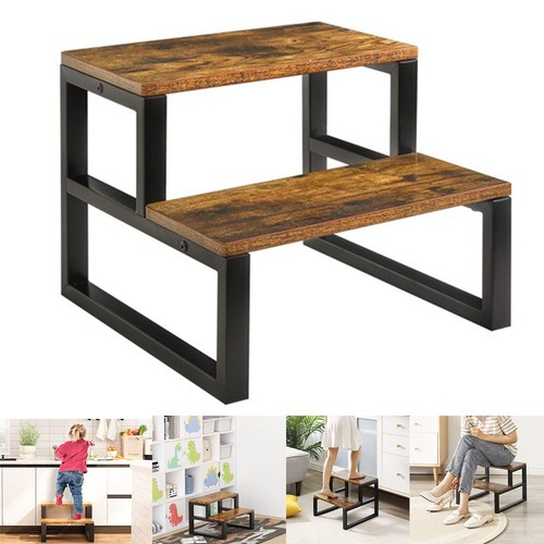 Wooden step stools non slip - wooden,