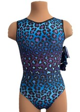 *NEW* Ombre Leopard Gymnastics Leotard 26" 28" 30" 32" 34" 36" 38" by Zodiac