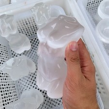 Hand-Carved Selenite Woman Statue - 5.7 Inch Goddess Figurine, Charging Decor