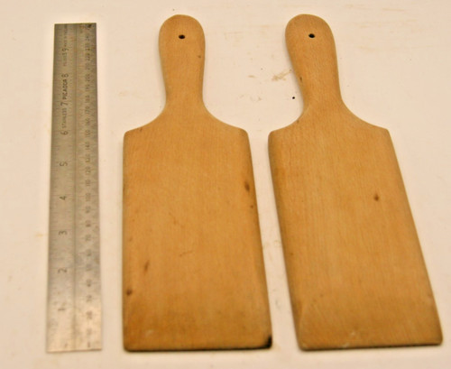 Vintage wooden butter pat - vintage,