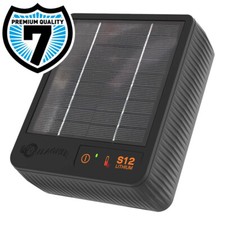 SOLAR S12 ELECTRIC FENCE ENERGISER - Gallagher Panel Battery Included Fencing