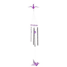 Plastic Hanging Wind Chimes Cranes Outdoor Yard Garden Home Decor Ornament