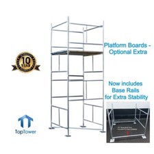 Scaffold Tower 4.65m 4x4x 15ft 3in Working Ht DIY Galvanised Steel Towers