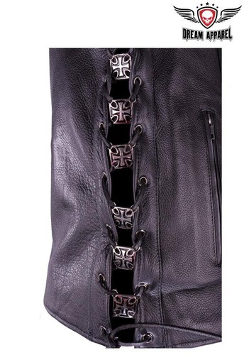 Maltese cross lace charm - lace, up