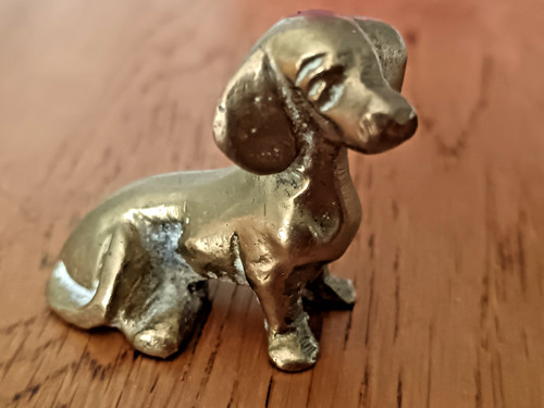 Vintage miniature solid brass - miniature,