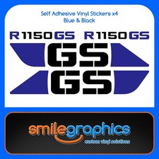 BMW R1150GS Tank & Rear Decals. Blue Black - Other colours available