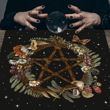 Pagan Wiccan Pentagram Flowers