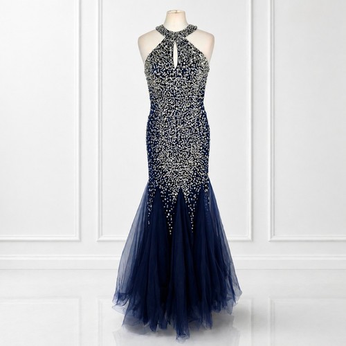 Luxury navy beaded - luxury,