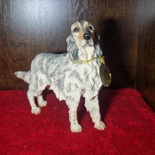Leonardo Collection English Setter Dog Figurine with Original Tag