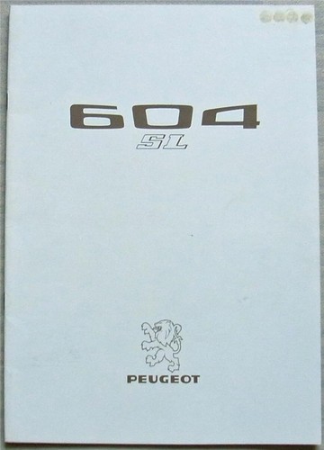 Peugeot 604 car - sl, sales