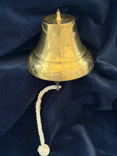 Vintage brass ships bell - brass,
