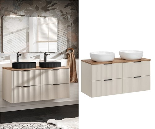 Double vanity unit bathroom - double,