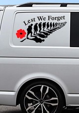 2x Lest We Forget Car/Van