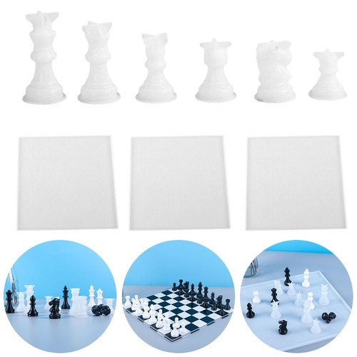 Chess set making kit epoxy - set,
