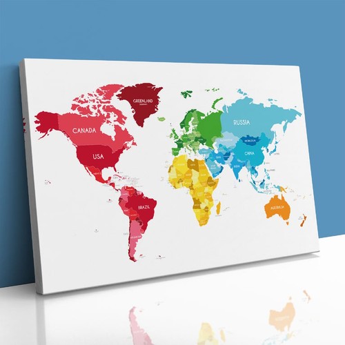 World map countries continents - world,