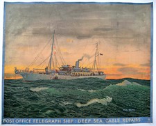 Antique Print "Post Office