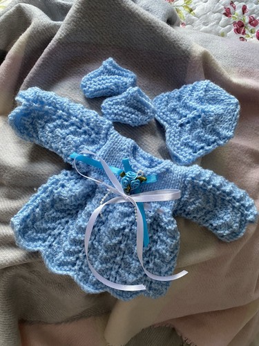 Hand knitted dolls - knitted, clothes