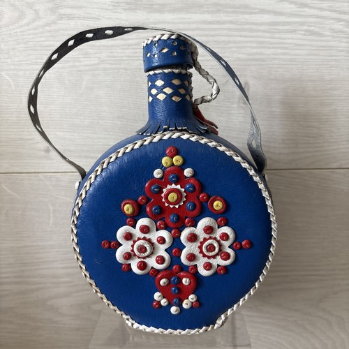 Folk art leather - leather, water