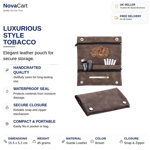 Premium leather pouch - premium,