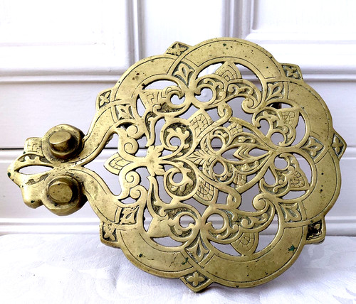 Vintage large solid brass - vintage,