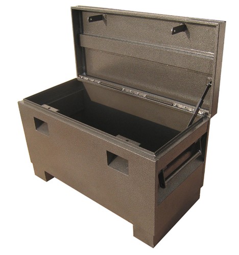 Steel job site tool box - job,