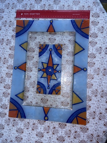 Vtg large fused - fused, glass