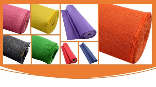Coloured rustic hessian - rustic,