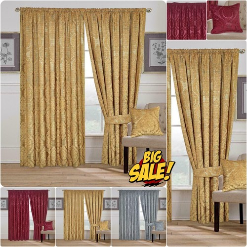 Heavy jacquard curtains luxury - curtains,