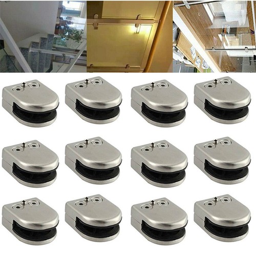 12x glass clamp stainless - glass,