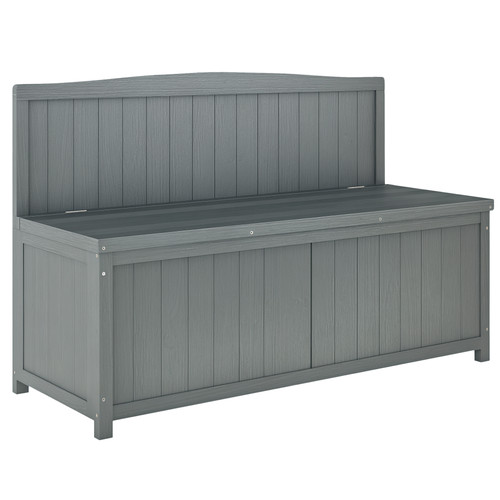 Outsunny wood storage bench - outsunny,