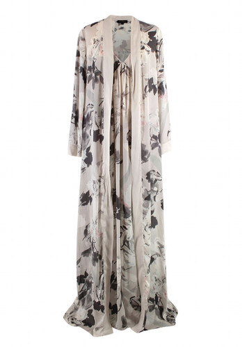 Jenny packham grey floral silk - jenny,