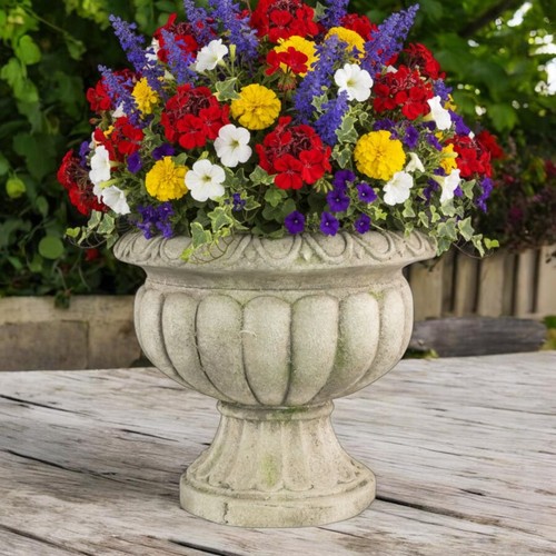 Decorative outdoor urn planter - urn,