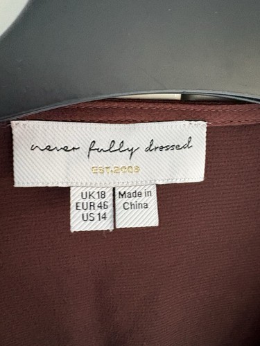 Never fully dressed - fully,
