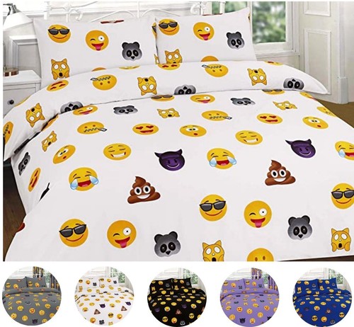 Kids emoji icon duvet cover - kids,
