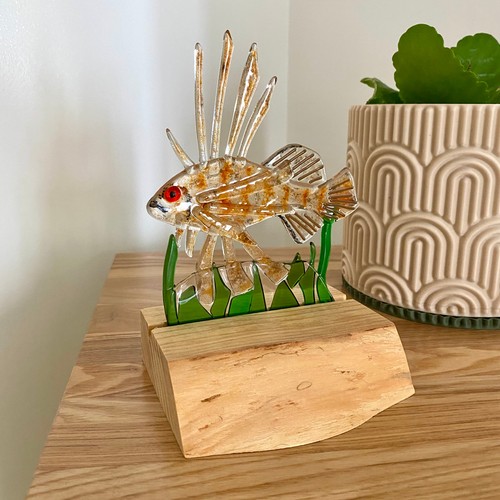 Fused glass exotic fish - glass,
