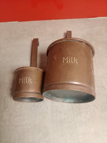 Antique copper mill measuring - mill,