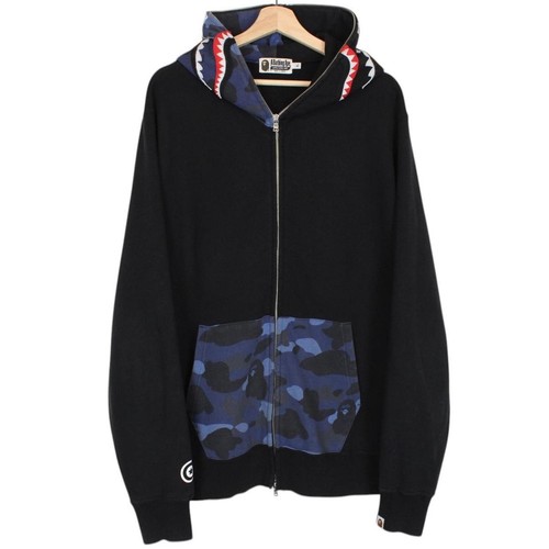 Bape navy blue - full, zip