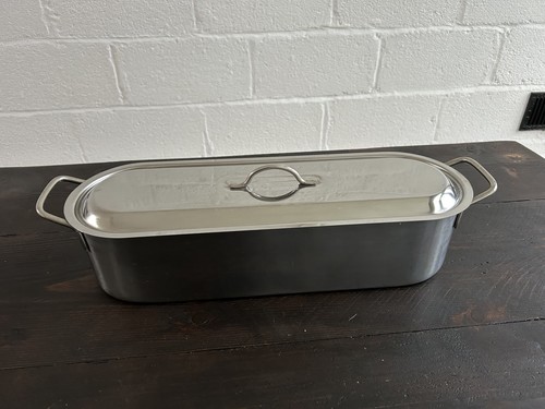 Stainless steel fish poacher - steel,