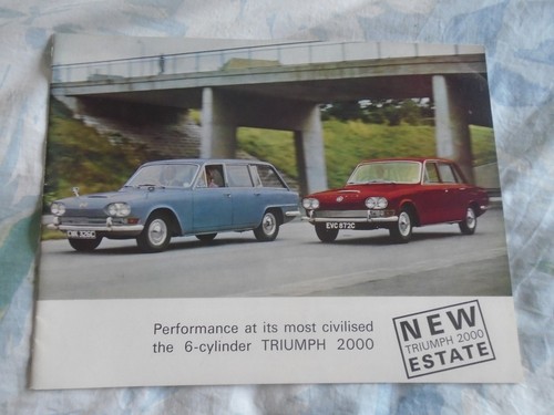 Triumph 2000 brochure oct 1965 - 2000,